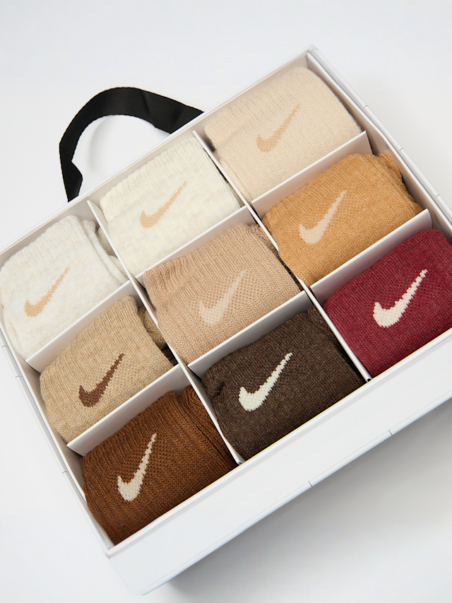 Nike, 9 PACK - NHN HOLIDAY  CREW BOX SET egret heather, multicolor, Afbeelding 3 van 3