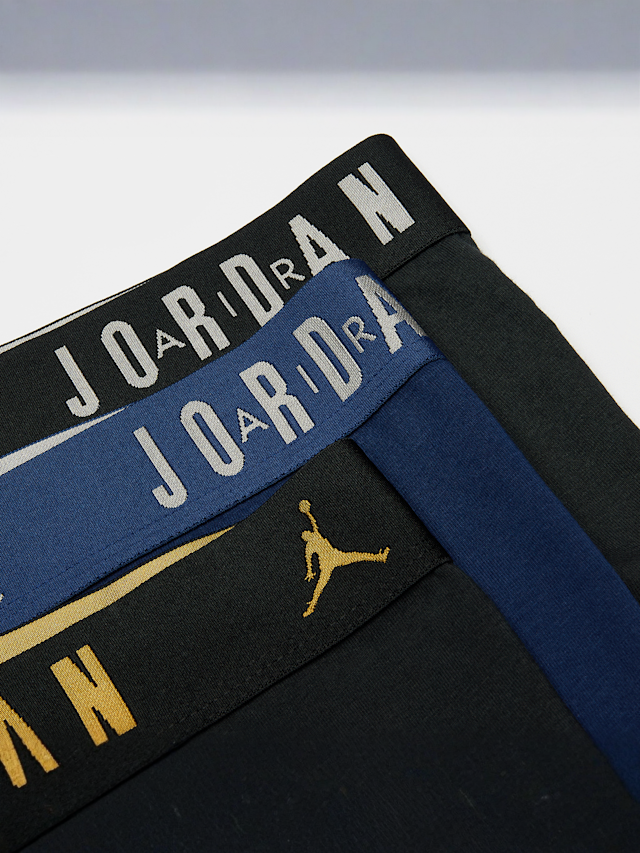 Jordan, 3 PACK - Flight Cotton Core Boxer Brief, black, Image 2 of 2