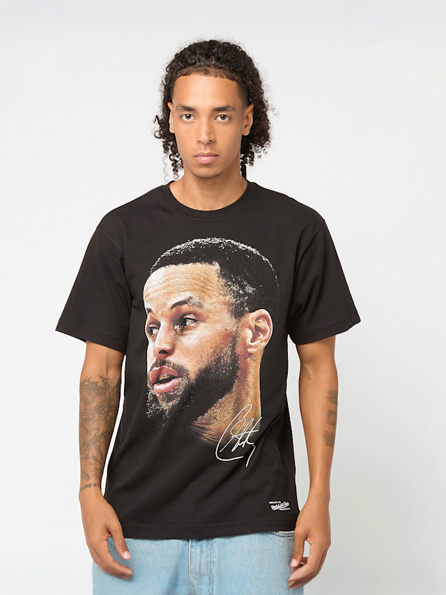 Mitchell & Ness, NBPA Real Big Face Tee Stephan Curry, zwart, Afbeelding 1 van 5