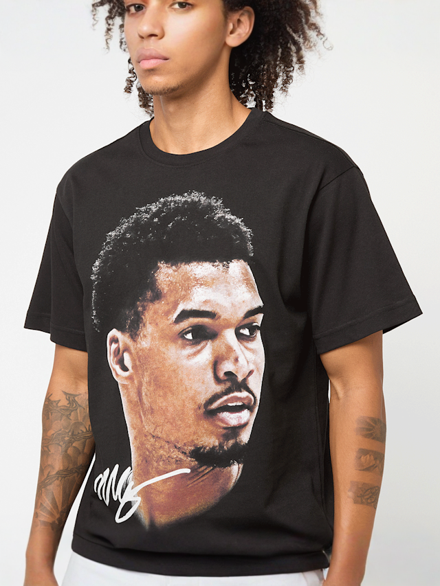 Mitchell & Ness, NBPA Real Big Face Tee Victor Wembanyama, zwart, Afbeelding 3 van 5