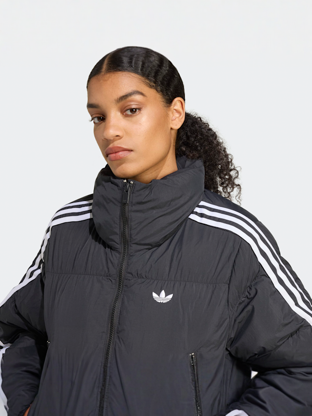 adidas Originals, Cropped Puff Jacket, zwart, Afbeelding 3 van 5