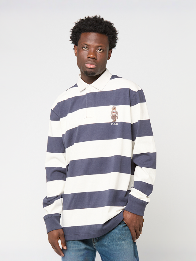 Polo Ralph Lauren, LSRUGBYM15-LONG SLEEVE-RUGBY fad blu/dckwsh hrtg bear, multi-colour, Image 1 of 4