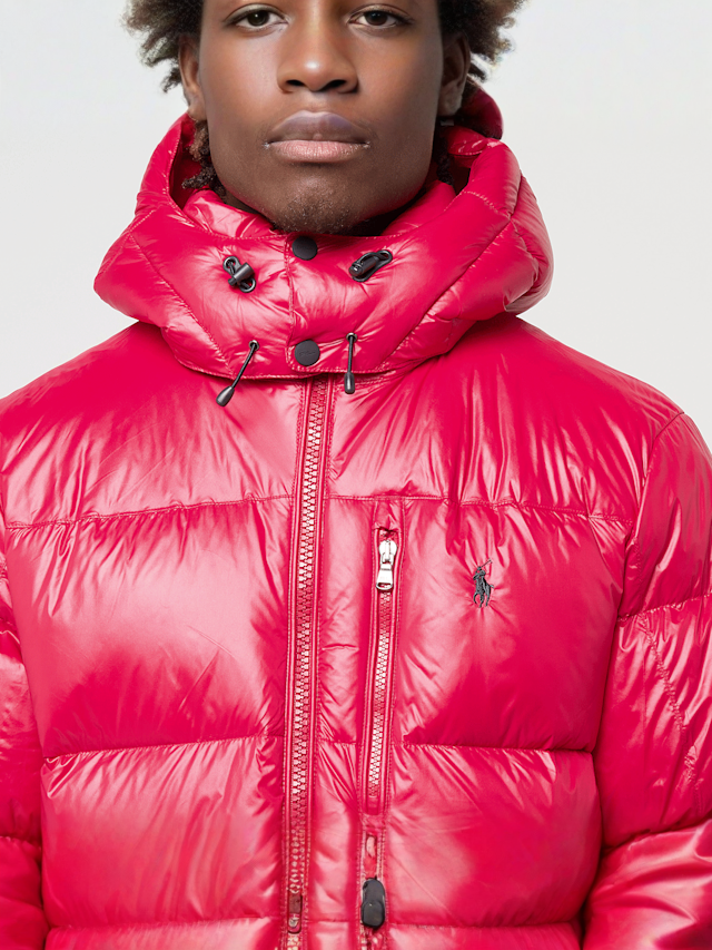 Polo Ralph Lauren, GRHM JKT-INSULATED-BOMBER polo black glossy, red, Image 3 of 7