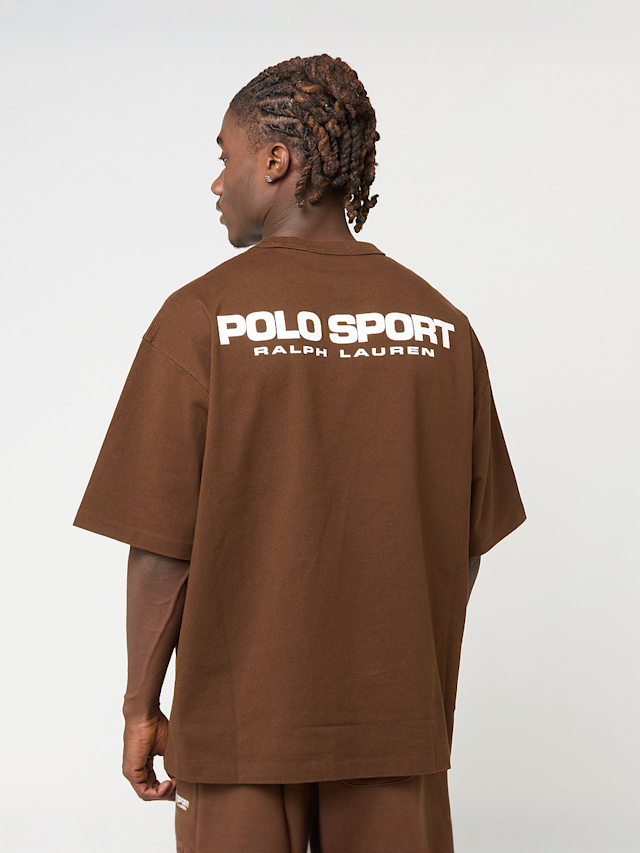 Polo Ralph Lauren, SSRLXDTEEM2-SHORT SLEEVE-T-SHIRT polo black/white, brown, Image 1 of 5