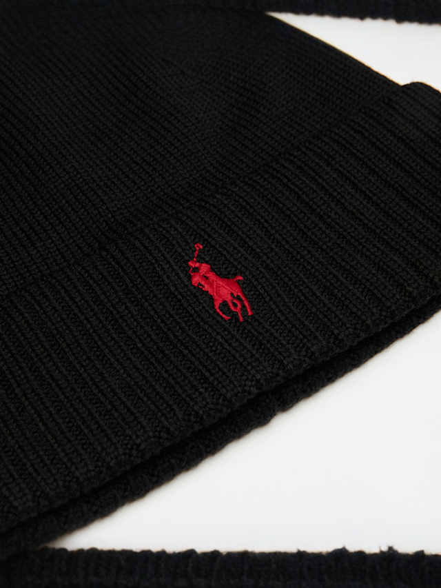 Polo Ralph Lauren, FO HAT-COLD WEATHER-HAT hunter navy, black, Image 3 of 3