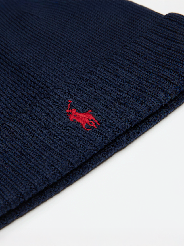 Polo Ralph Lauren, FO HAT-COLD WEATHER-HAT dark granite hthr, blue, Image 3 of 3