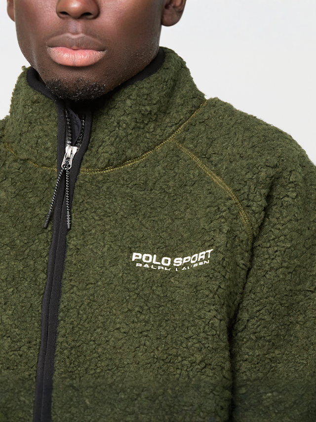 Polo Sport Ralph Lauren, LSFZM6-LONG SLEEVE-FULL ZIP company olive, green, Image 3 of 4