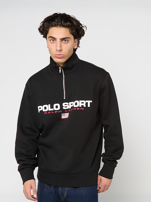 Polo Ralph Lauren, LSKCCMSLM2-LONG SLEEVE-KNIT polo black, black, Image 1 of 4