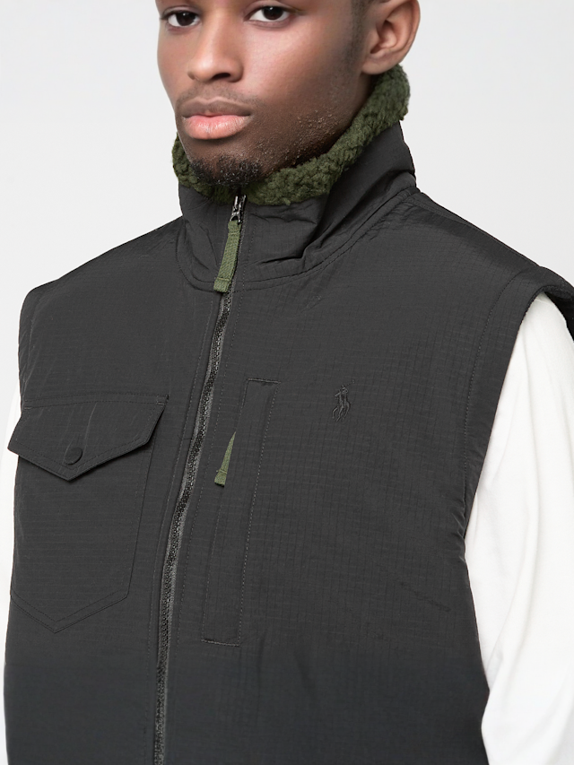 Polo Ralph Lauren, HYBRDVESTM2-VEST company olive/polo black, black, Image 3 of 5
