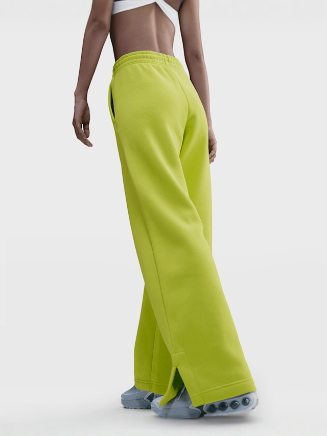 Nike, Sportswear Phoenix Fleece High-Waisted Wide-Leg Pants, groen, Afbeelding 2 van 3