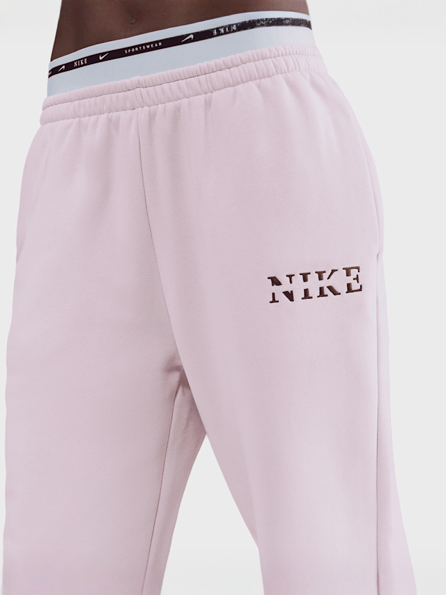 Nike, Sportswear Phoenix Fleece High-Waisted Sweatpants, light pink, Image 3 of 4