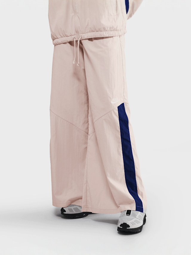 Nike, Sportswear Wide-Leg Woven Pants, Pink, Image 1 of 5