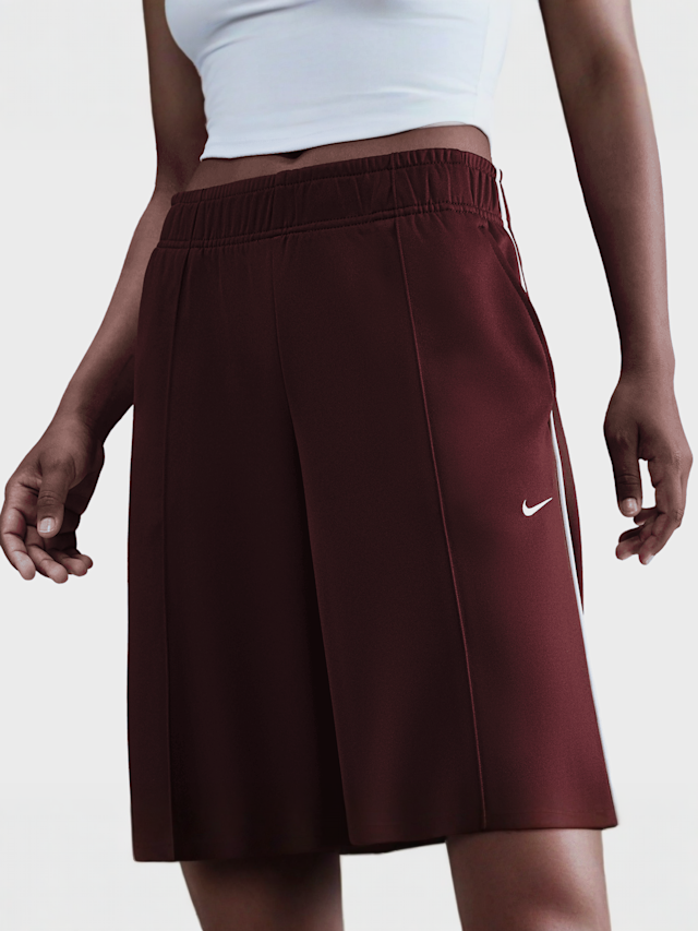 Nike, Sportswear Mid-Rise Wide-Leg Track Pants, rood, Afbeelding 3 van 5