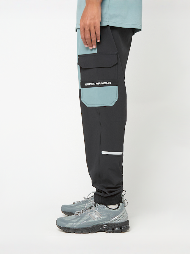 Under Armour, UA Tech Utility Woven Pant black / jasper blue / black, turquoise, Image 2 of 7