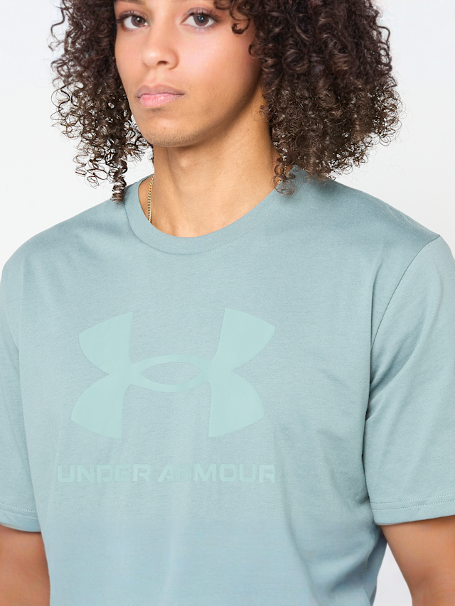 Under Armour, UA SPORTSTYLE LOGO UPDATE SS jasper blue /  / serpentine, blue, Image 3 of 5