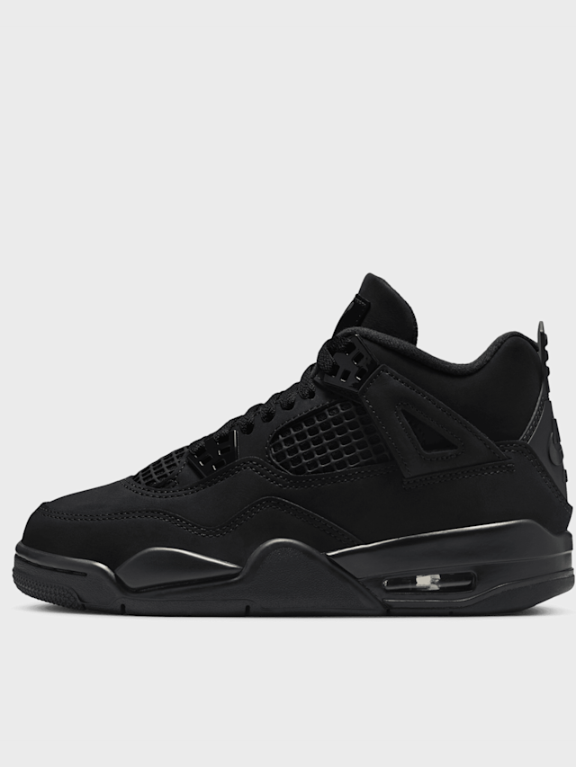 Jordan, Air Jordan 4 Retro "Black Cat" (GS), black, Image 1 of 8