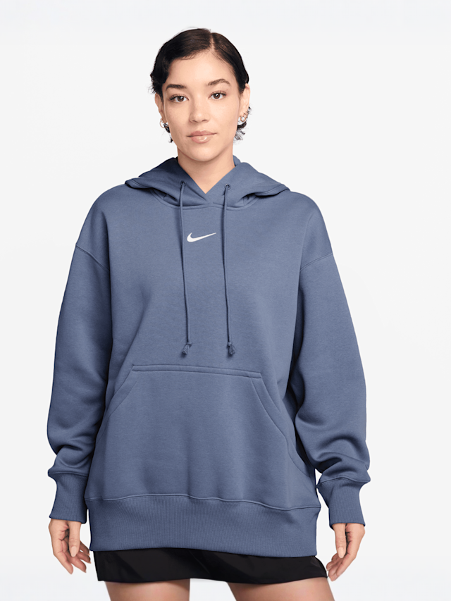 Nike, Sportswear Phoenix Fleece Oversized Hoodie, blue, Image 1 of 3