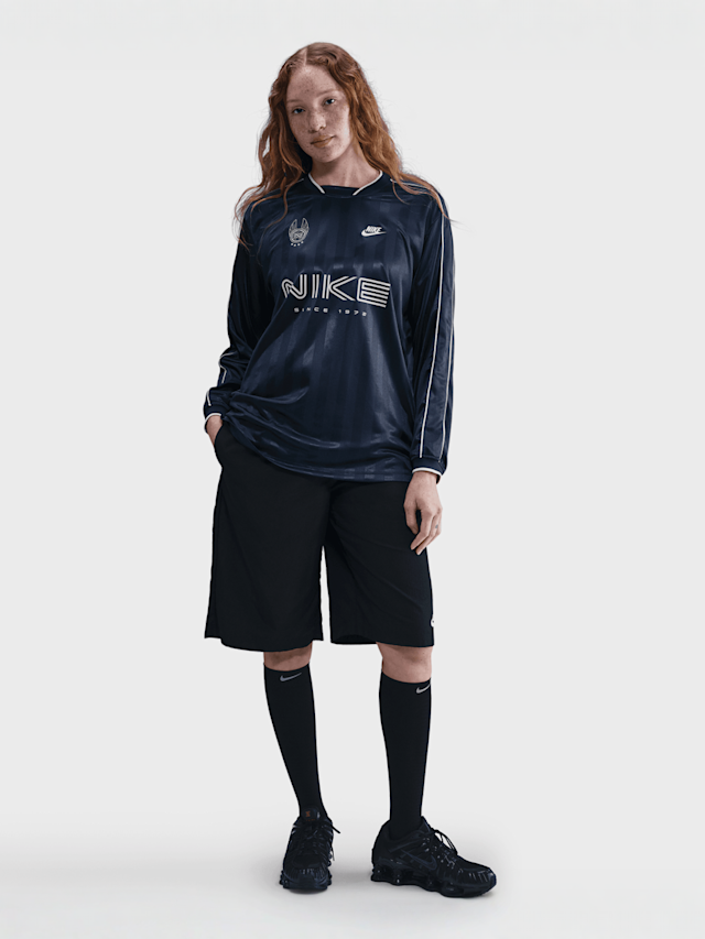 Nike, Sportswear Long-Sleeve Jersey Top, blue, Image 6 of 6