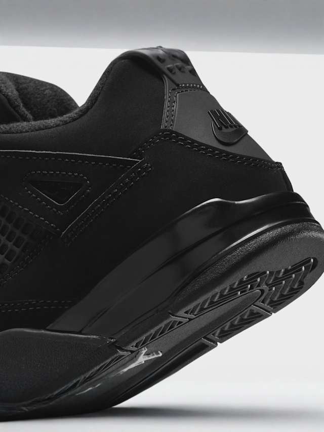 Jordan, Air Jordan 4 Retro "Black Cat" (PS), black, Image 8 of 8