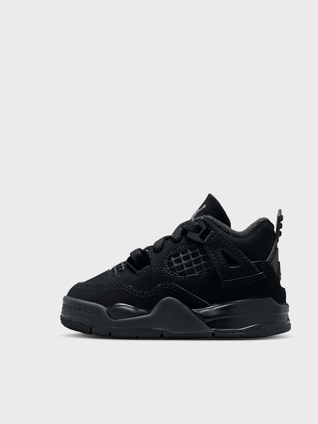 Jordan, Air Jordan 4 Retro "Black Cat" Toddlers, black, Image 1 of 7