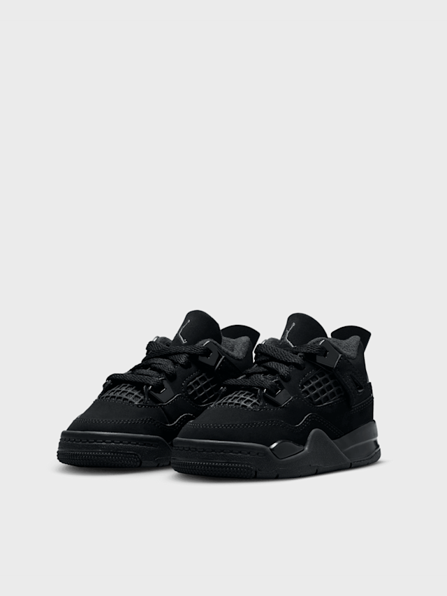 Jordan, Air Jordan 4 Retro "Black Cat" Toddlers, black, Image 3 of 7