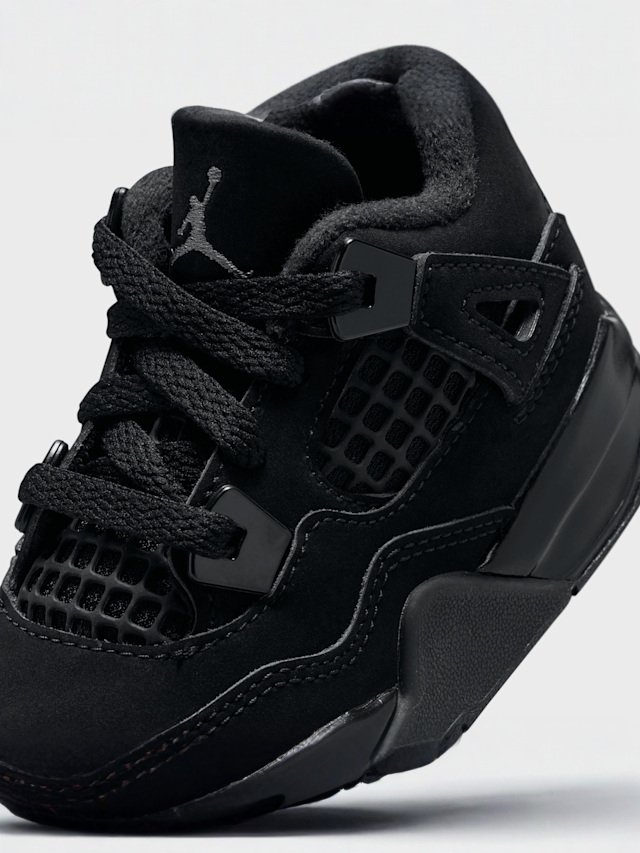 Jordan, Air Jordan 4 Retro "Black Cat" Toddlers, black, Image 7 of 7