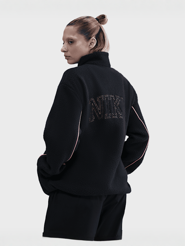 Nike, Sportswear Full-Zip High-Pile Fleece Jacket, black, Image 2 of 5