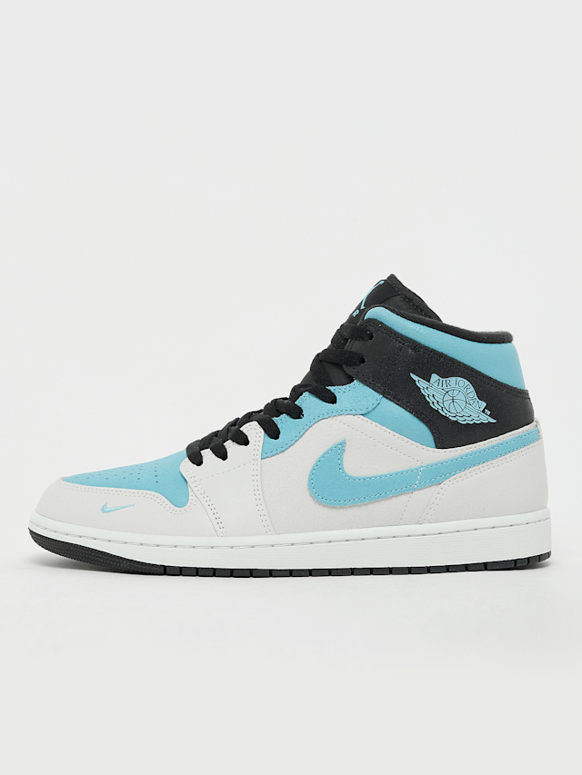 Jordan, Air Jordan 1 Mid SE summit white/blue chill-black, white, Image 1 of 7