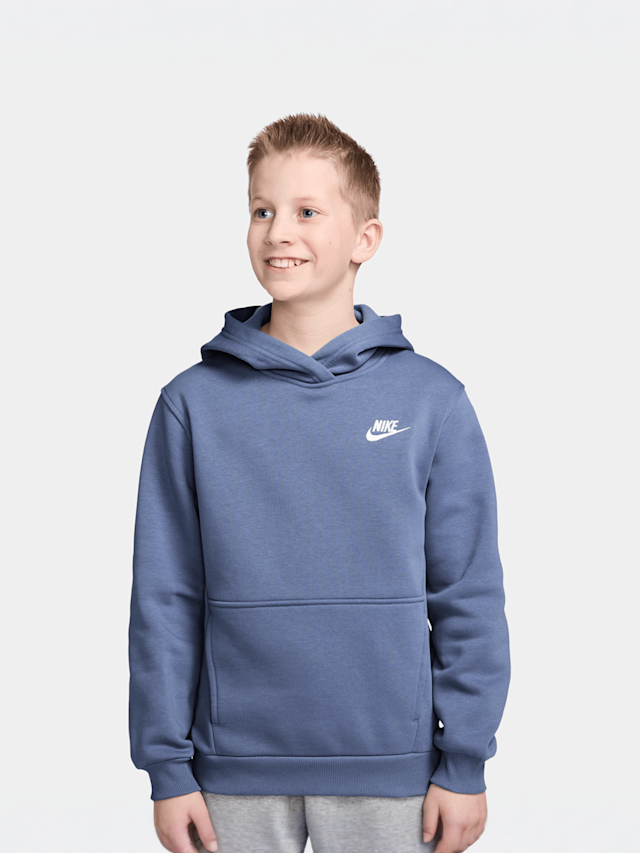 Nike, Sportswear Club Fleece Hoodie, blue, Image 1 of 3
