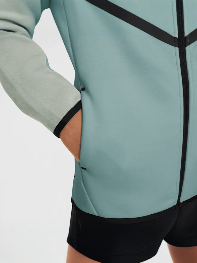 Nike, Sportswear Tech Fleece Full-Zip Hoodie, blue, Image 3 of 3