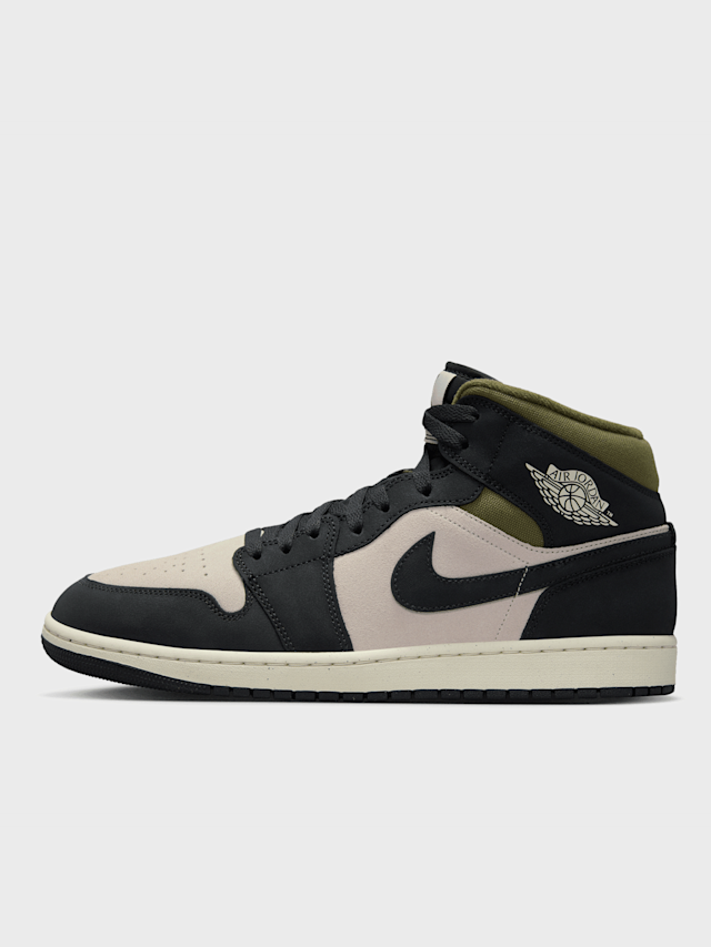 Jordan, Air Jordan 1 Mid SE summit white/blue chill-black, beige, Image 1 of 8