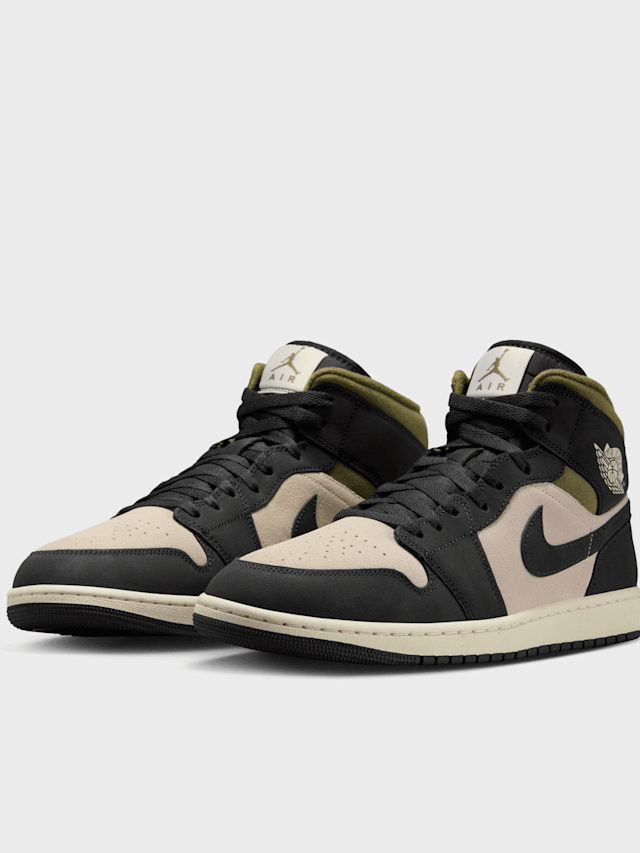 Jordan, Air Jordan 1 Mid SE summit white/blue chill-black, beige, Image 4 of 8
