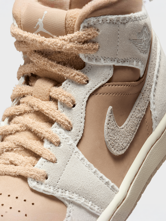 Jordan, Air Jordan 1 Mid Se hemp/lt orewood brn sail, beige, Afbeelding 7 van 9