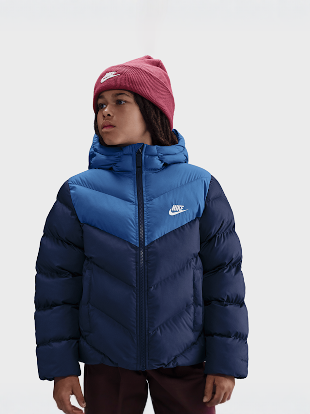 Nike, Sportswear All Day Therma-FIT Loose-Fit Puffer Jacket, blue, Image 1 of 4