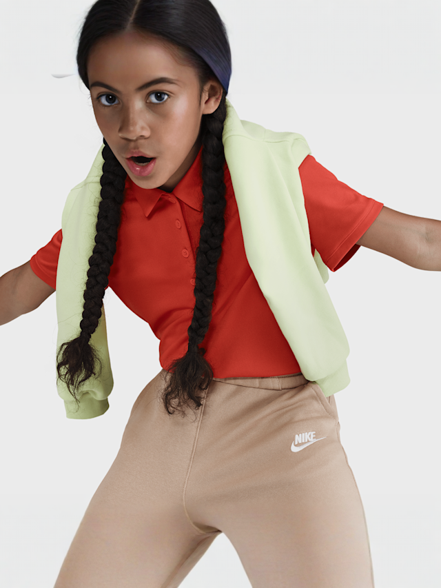 Nike, Sportswear Club Fleece Wide-Leg Pants, beige, Image 3 of 4