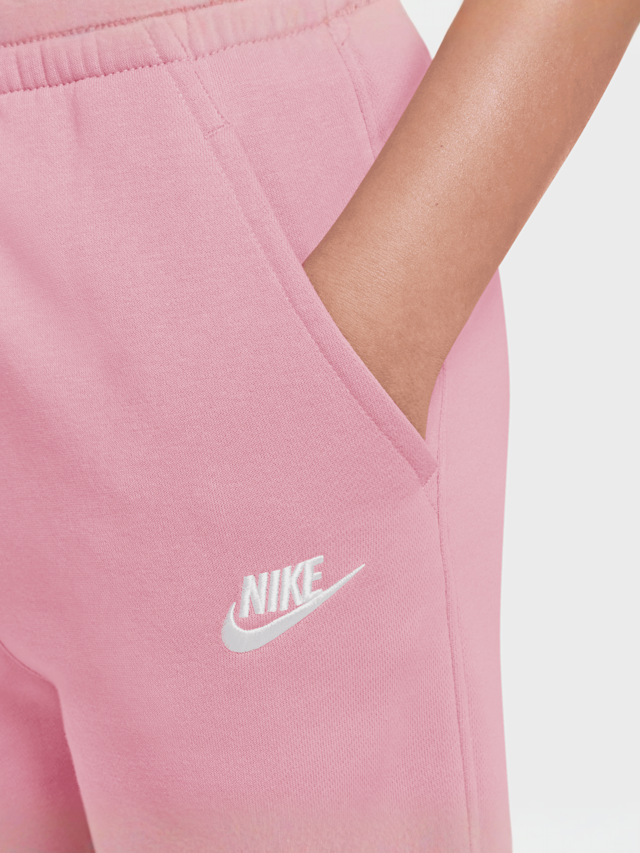 Nike, Sportswear Club Fleece Wide-Leg Pants, light pink, Image 3 of 3
