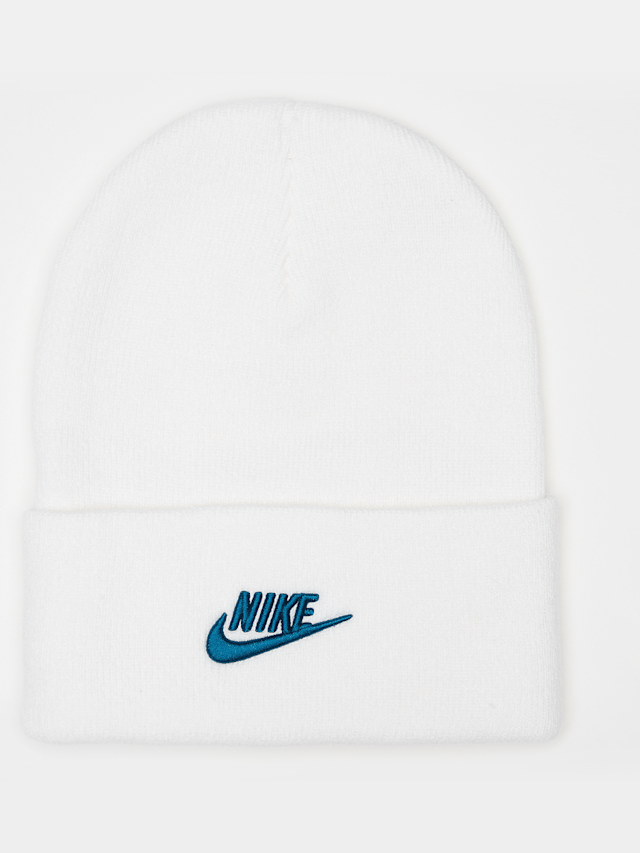 Nike, Peak Futura Beanie, white, Image 1 of 3