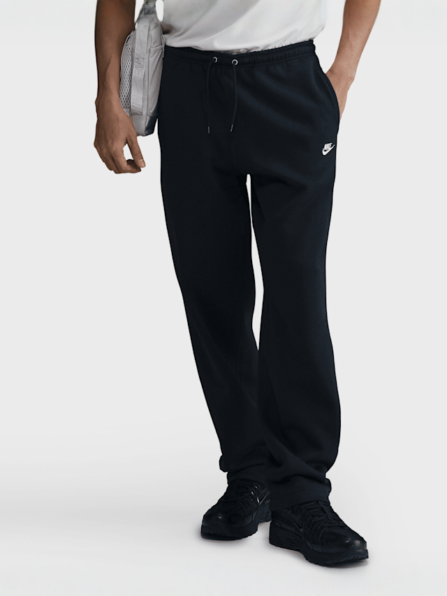 Nike, Club Open-Hem Fleece Pants, black, Image 1 of 4