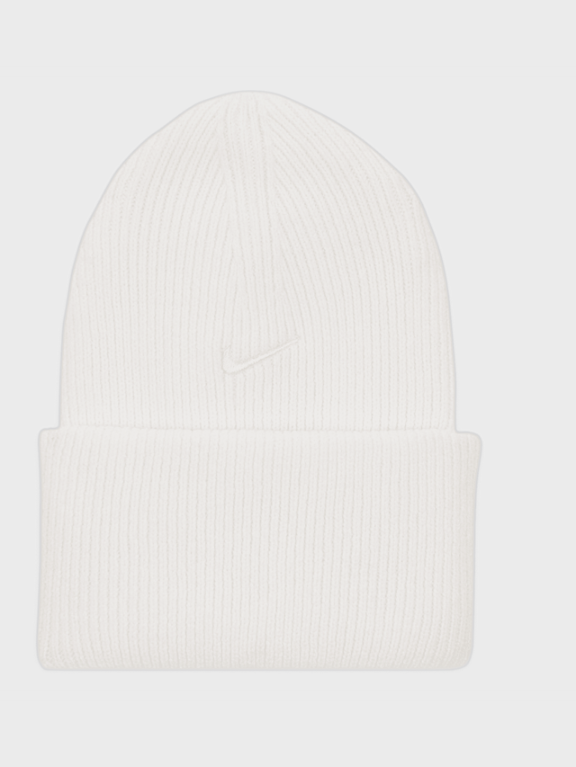 Nike, Peak Beanie, white, Image 1 of 4