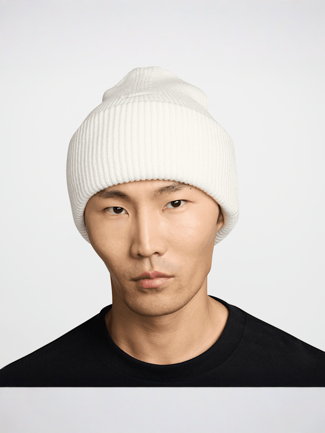 Nike, Peak Beanie, white, Image 2 of 4