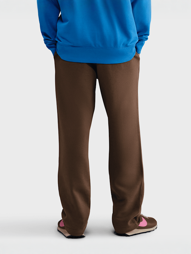 Nike, Club Open-Hem Fleece Pants, brązowy, Obraz 2 z 4