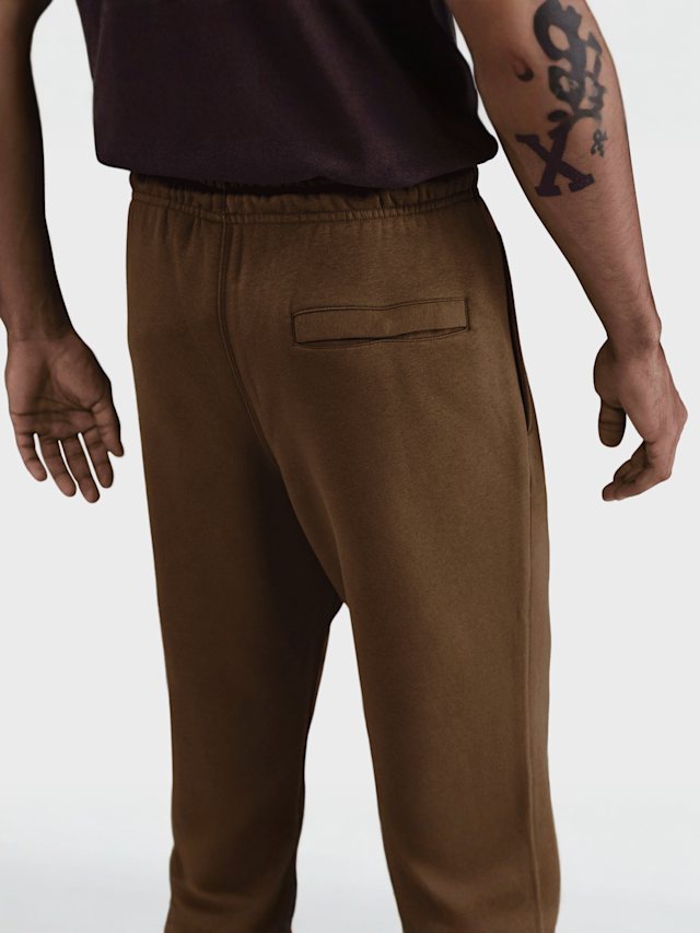 Nike, Club Open-Hem Fleece Pants, brown, Image 4 of 4