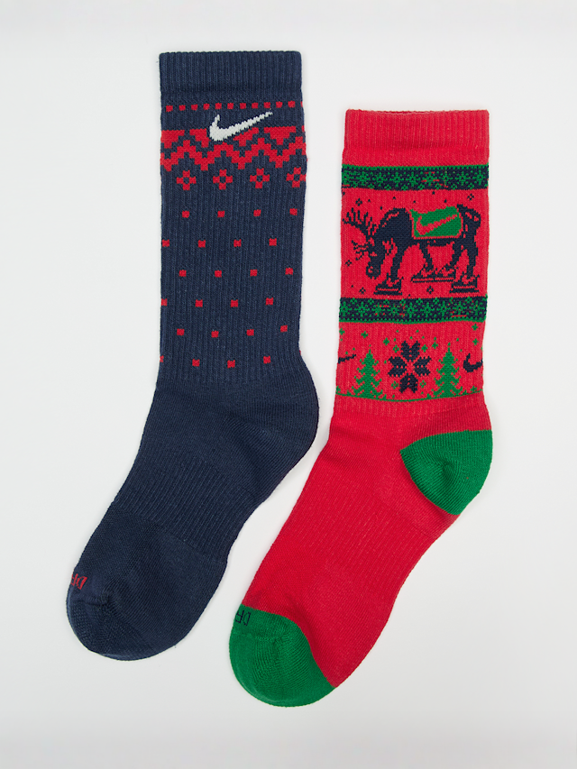 Nike, 2 PACK -  Everyday Plus Cushioned Winter Wonderland Crew Socks, multicolor, Afbeelding 1 van 2