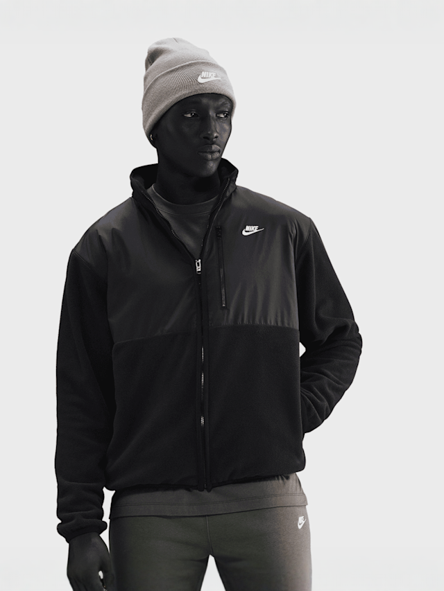 Nike, Sportswear Club Winterized Full-Zip Jacket, black, Image 1 of 5