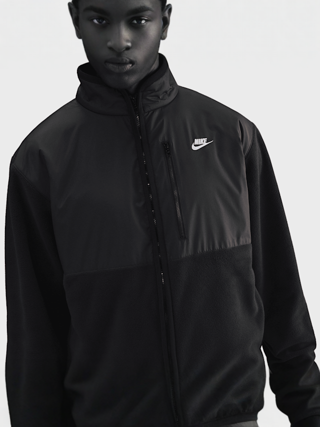 Nike, Sportswear Club Winterized Full-Zip Jacket, black, Image 3 of 5