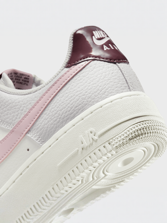 Nike, Air Force 1 '07 summit white/plum chalk vast grey, brown, Image 7 of 8
