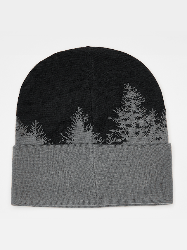 Jordan, U J PEAK BEANIE GIFT GVING AOJ black, iron grey, grey, Image 2 of 3