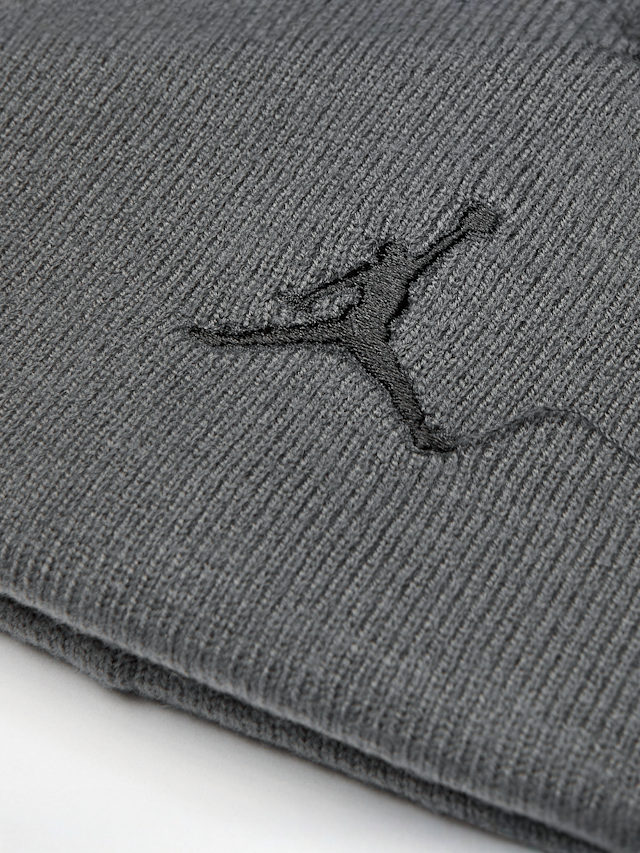 Jordan, U J PEAK BEANIE GIFT GVING AOJ black, iron grey, grey, Image 3 of 3
