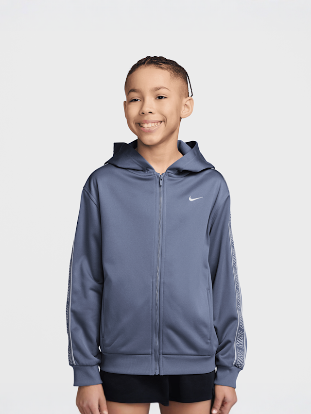 Nike, Sportswear Club Dri-FIT Full-Zip Hoodie, blue, Image 1 of 3