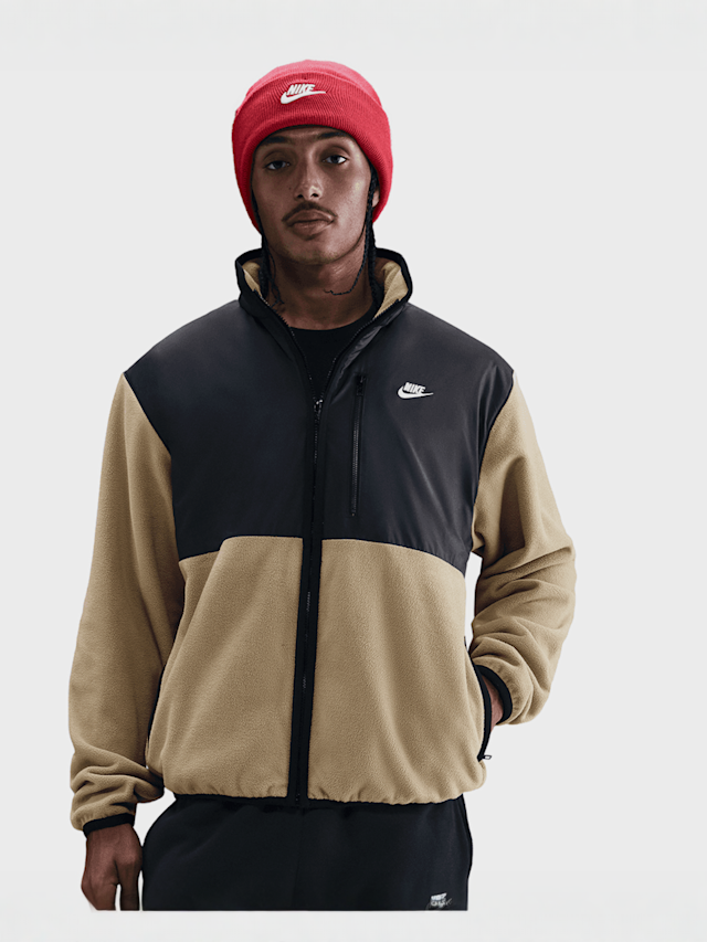 Nike, Sportswear Club Winterized Full-Zip Jacket, beige, Image 1 of 5
